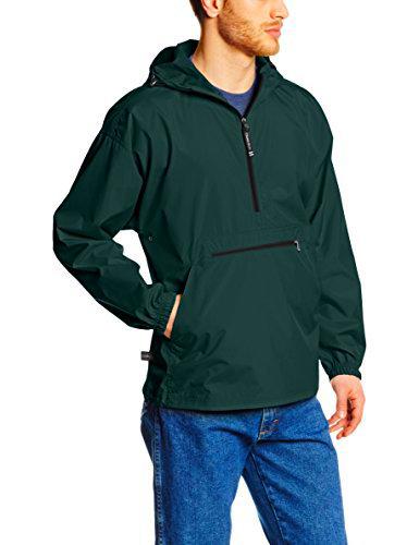 Charles River Apparel Pack-N-Go Wind &amp; Water-Resistant Pullover (Reg/Ext Sizes) Chaqueta para Lluvia