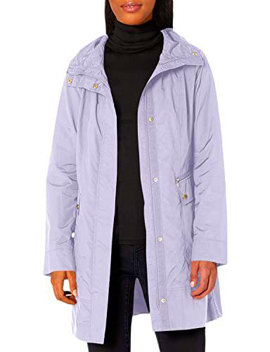 Cole Haan Back Bow-Chaqueta Impermeable con Capucha