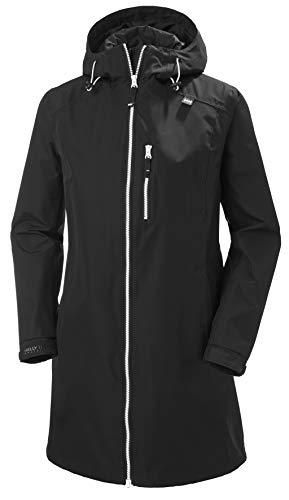 Helly Hansen W Long Belfast Jacket, Mujer, Black, XS