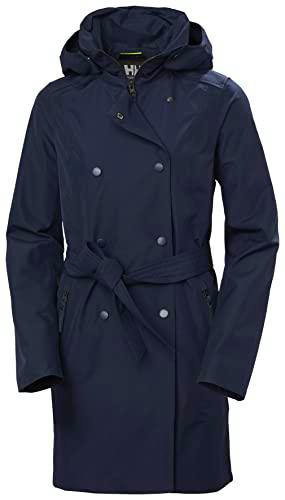 Helly Hansen Welsey II Trench, Chaqueta para lluvia Mujer, Navy, XS