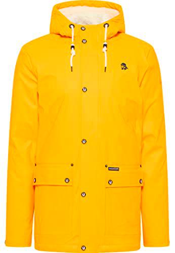 SCHMUDDELWEDDA Chubasquero, Amarillo Solar, M para Hombre