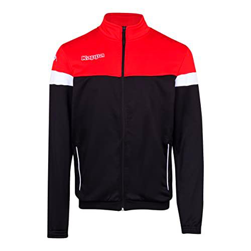 Kappa VACONE JKT Chaqueta, Hombre, Negro/Rojo/Blanco, L