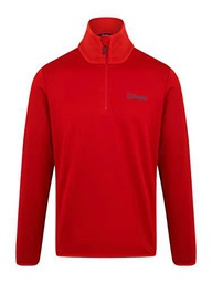 Berghaus Keppla Half Zip Chaqueta con Forro, Dahlia roja