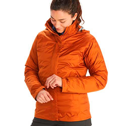 Marmot Mujer Wm's PreCip Eco Jacket, Chaqueta impermeable para lluvia