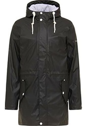 Dreimaster Chubasquero Abrigo para Lluvia, Negro, M para Hombre