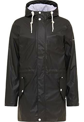 Dreimaster Chubasquero Abrigo para Lluvia, Negro, M para Hombre