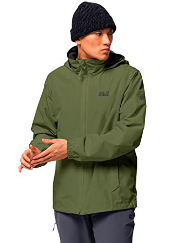 Jack Wolfskin Stormy Point Jacket M Chaqueta, Greenwood