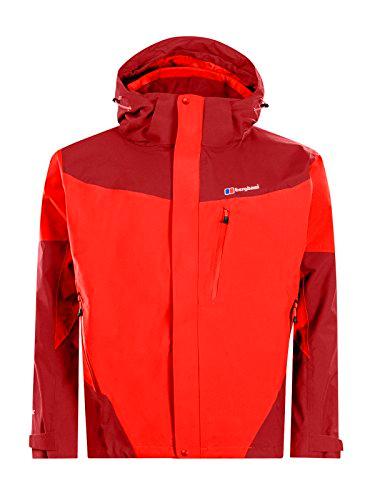 Berghaus Arran Chaqueta Impermeable, Hombre, Volcano/Red Dahlia, XXL