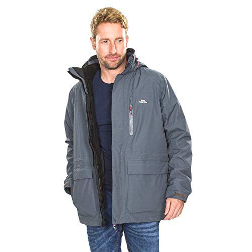 Trespass Edgewater II - Chaqueta impermeable 3 en 1 con forro polar extraíble