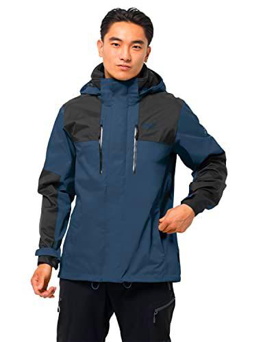 Jack Wolfskin Jasper Flex Men Abrigo de Vestir, Thunder Blue