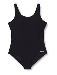 Regatta Active One Piece Swimsuit, Black, 8 Unisex