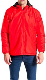 ALPHADVENTURE Chubasquero con Capucha Pinto Hombre Rojo XL