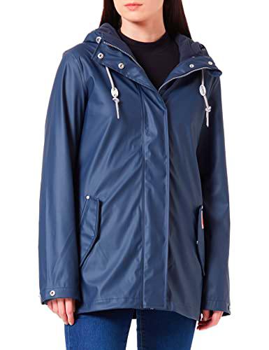 myMo 12314505 Chaqueta de Lluvia, Marine, XS-S para Mujer