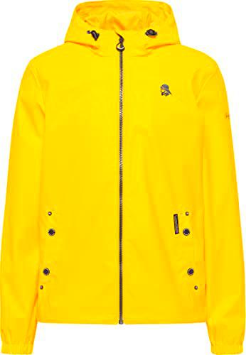 SCHMUDDELWEDDA Chubasquero Chaqueta para Lluvia, Amarillo