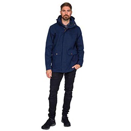 Trespass Rowland - Chaqueta impermeable con capucha extraíble para hombre