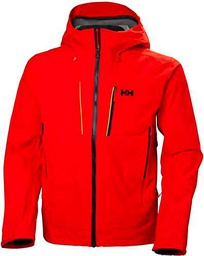 Helly Hansen Alpha Shell Jacket Chaqueta, Hombre, 222 Alert Red, XL