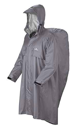 Ferrino Trekker - Capa impermeable para hombre, gris, S-M