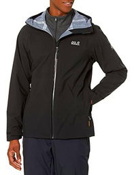 Jack Wolfskin, Highest Peak , Chaqueta, Negro 6000, L, Hombre