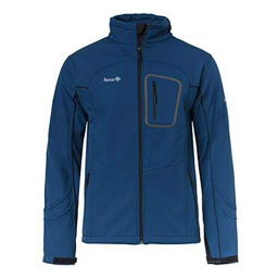 Izas Mogen Chaqueta Softshell, Hombre, Azul Noche/Negro, S