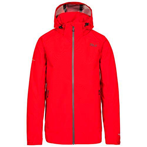 Trespass Lozano Chaqueta impermeable con capucha extraíble para hombre (paquete de 1)