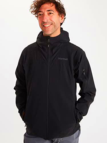 Marmot Hombre Alsek Hoody, Chaqueta softshell repelente al agua con capucha