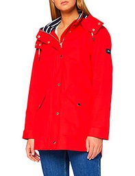 Joules Costa Chaqueta Impermeable, Rosso, 44 para Mujer