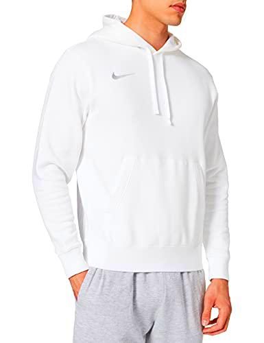 NIKE CW6894 M NK FLC PARK20 PO Hoodie Sweatshirt Mens White/White/Wolf Grey M