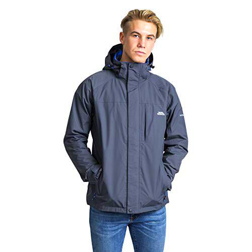 Trespass Chaqueta impermeable Edwards Ii para hombre con capucha oculta (1 unidad)