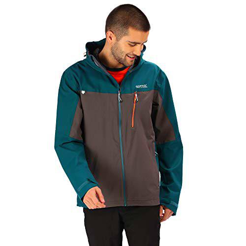 Regatta Birchdale Waterproof &amp; Breathable Technical Hooded Hiking Shell Jacket Chaqueta Impermeable