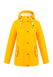 SCHMUDDELWEDDA Chubasquero Chaqueta para Lluvia, Amarillo Solar