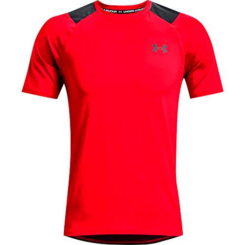 Under Armour Raid 2.0 SS Camiseta, Hombre, Rojo/Negro (600), S