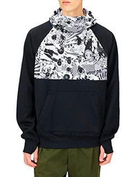 Volcom Sudadera con Capucha, Hydro Riding Hoodie, Black White, L