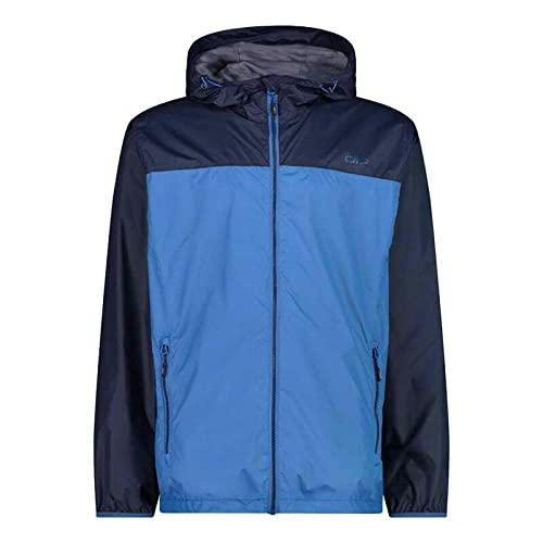 CMP Hombre con Capucha Fija-33x7487 Chaqueta de Lluvia