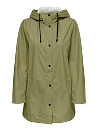 Only Onlellen Raincoat CC Otw Chubasquero, Verde Claro