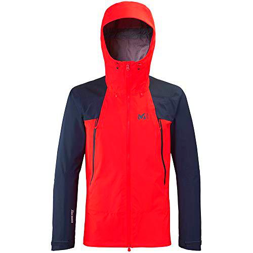 MILLET K Absolute GTX JKT M Chaqueta, Hombre, Fire/Orion Blue, XS