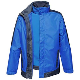 Regatta Chaqueta impermeable y transpirable de contraste profesional 3 en 1 para hombre con capucha oculta y chaqueta interior desmontable Softshell