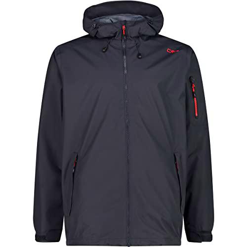 CMP Hombre con Capucha Fija-32x5857 Chaqueta de Lluvia