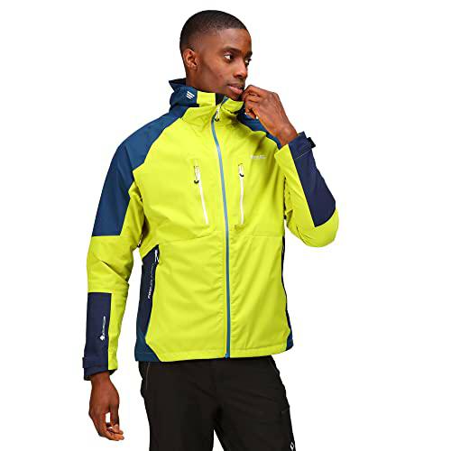 Regatta Chaqueta Sacramento VII impermeable con capucha con linterna Brite Light para hombre