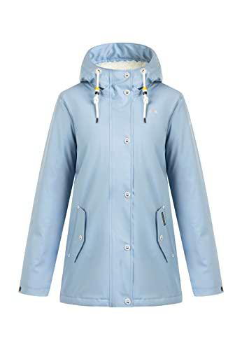 SCHMUDDELWEDDA Chubasquero Chaqueta para Lluvia, Azul Claro