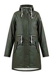 SCHMUDDELWEDDA Impermeable con guata, Dunkeloliv, L para Mujer