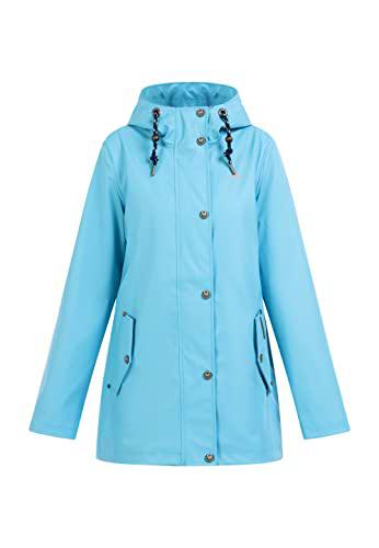 SCHMUDDELWEDDA Chubasquero Chaqueta para Lluvia, W22_Azul Hielo