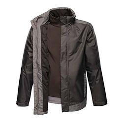 Regatta Chaqueta profesional 3 en 1 de contraste para hombre impermeable y transpirable con capucha oculta y chaqueta interior de Softshell desmontable