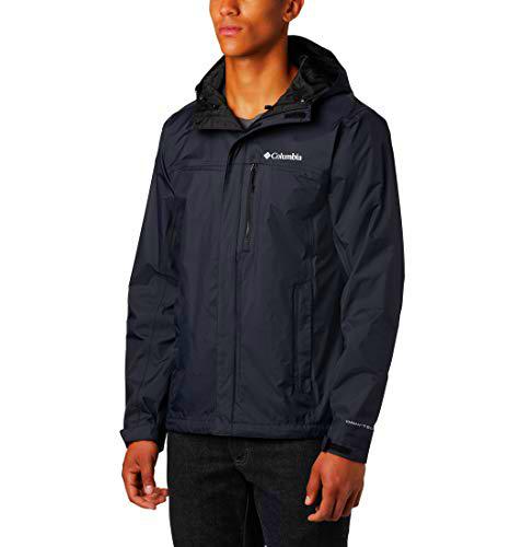 Columbia Pouring Adventure Chaqueta para Hombre, Negro, M