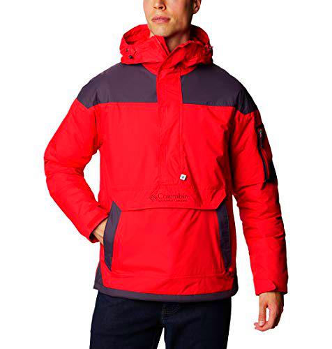 Columbia Challenger Suéter para Hombre, Rojo, Morado (Mountain Red