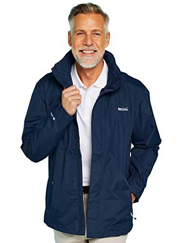 Regatta - Chaqueta con Capucha, Impermeable, para Hombre