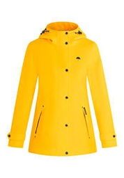 SCHMUDDELWEDDA Chubasquero Chaqueta para Lluvia, Amarillo