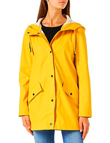 Only Onlelisa Raincoat Otw, Chubasquero de Mujer, Amarillo (Yolk Yellow), XXL