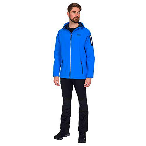 Trespass Delgado - Chaqueta impermeable para hombre con capucha ajustable