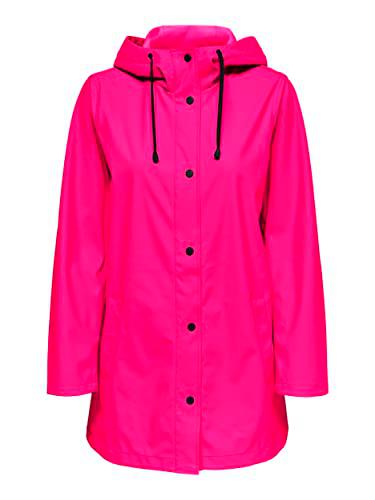 Only Onlellen Raincoat CC Otw Chubasquero, Fucsia y Morado