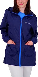 Deproc Active Damen Regenmantel Regenjacke mit Kapuze Wasserdicht Wetterfest Windbreaker Übergangsjacke Lynn Women Chaqueta para Lluvia